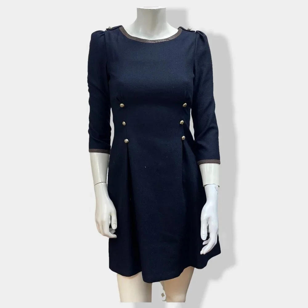 MCGINN‎ Navy Military Style Dress